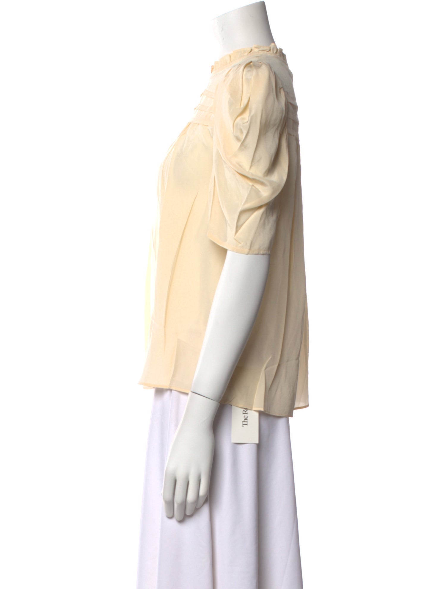 Ulla Johnson Silk Mock Neck Blouse