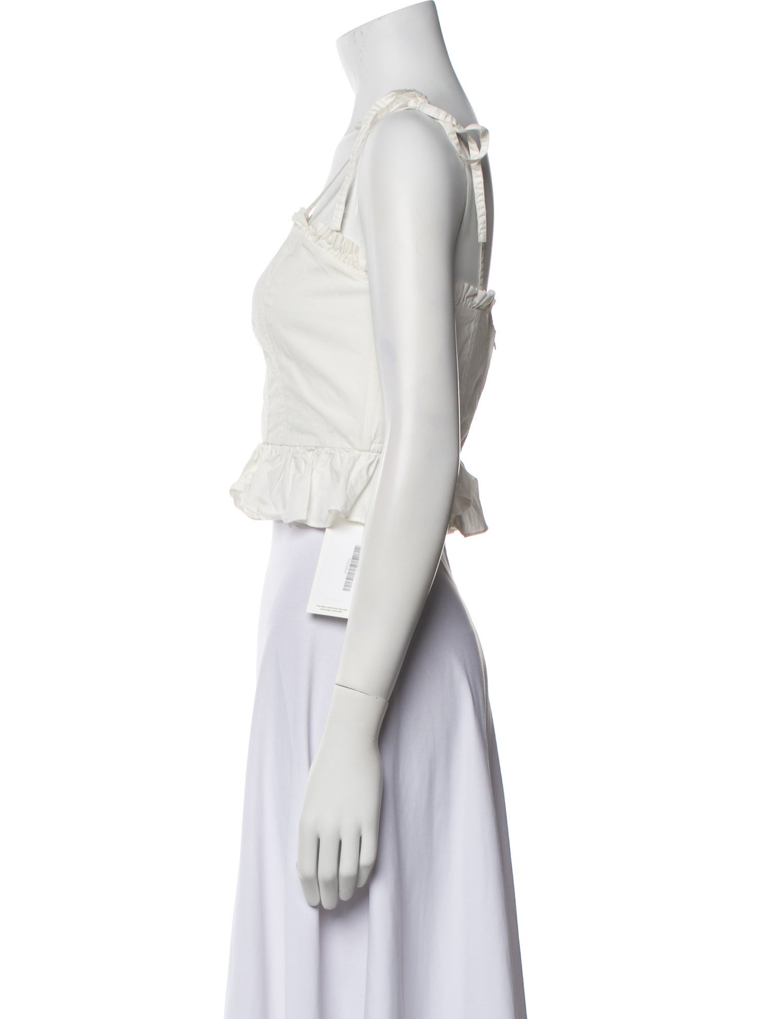 Ulla Johnson Square Neckline Sleeveless Crop Top