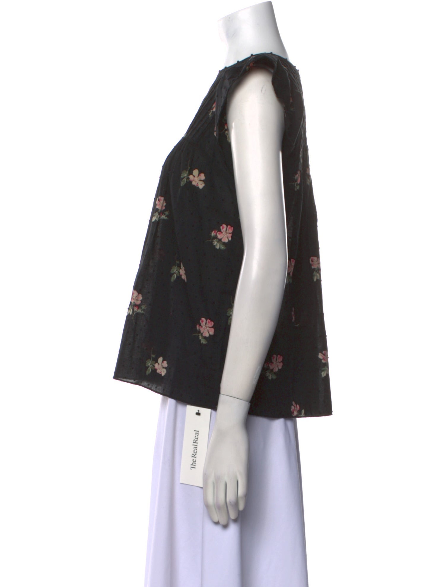 Ulla Johnson Floral Print Crew Neck Top