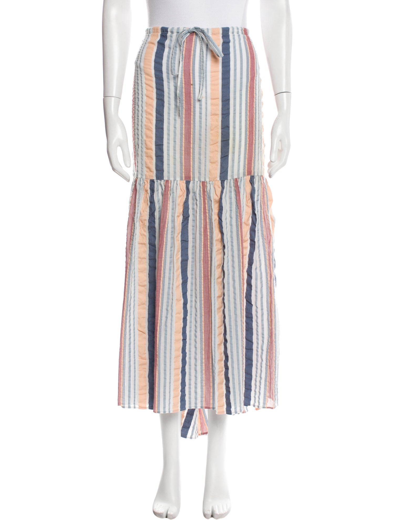 Ulla Johnson Striped Midi Length Skirt