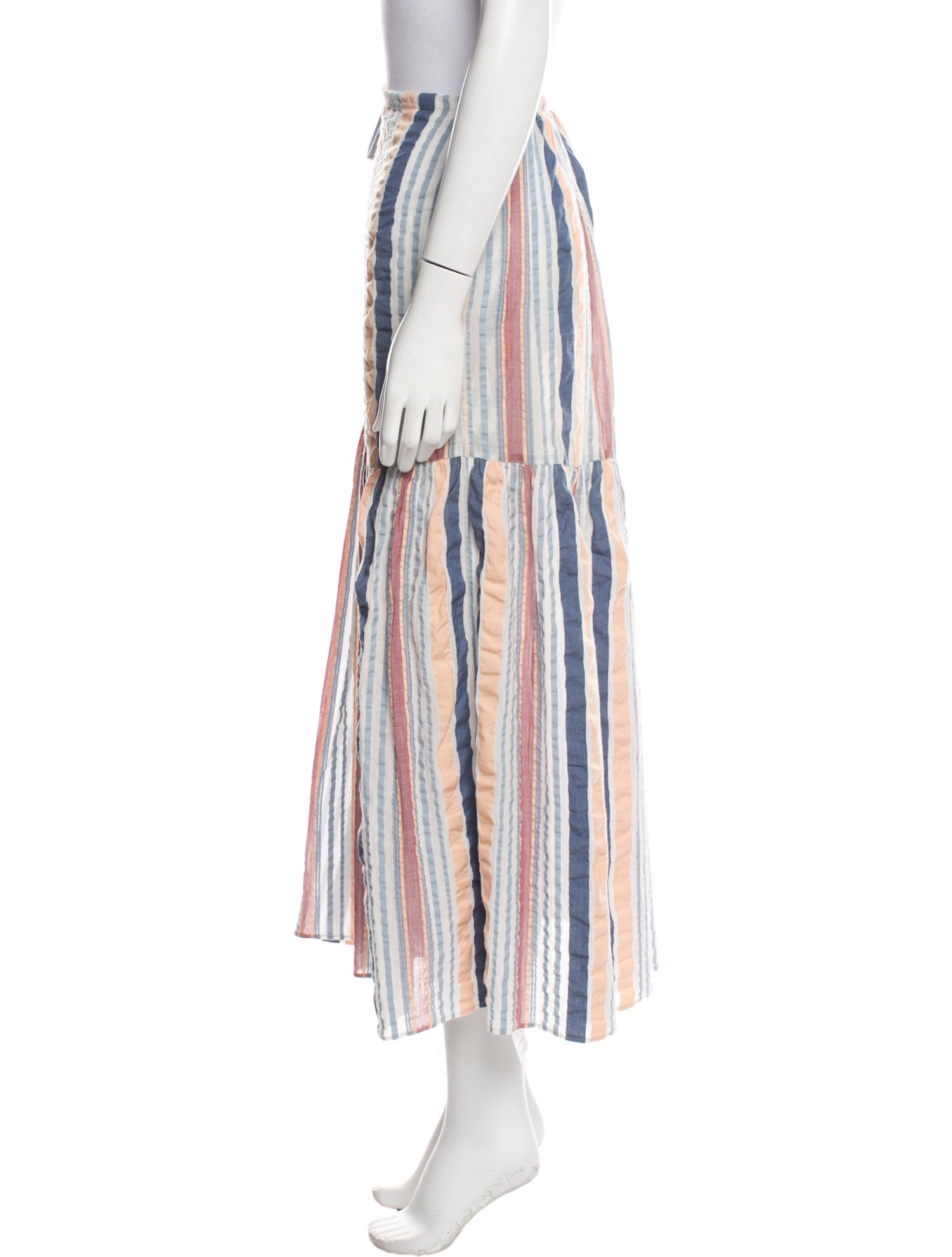 Ulla Johnson Striped Midi Length Skirt