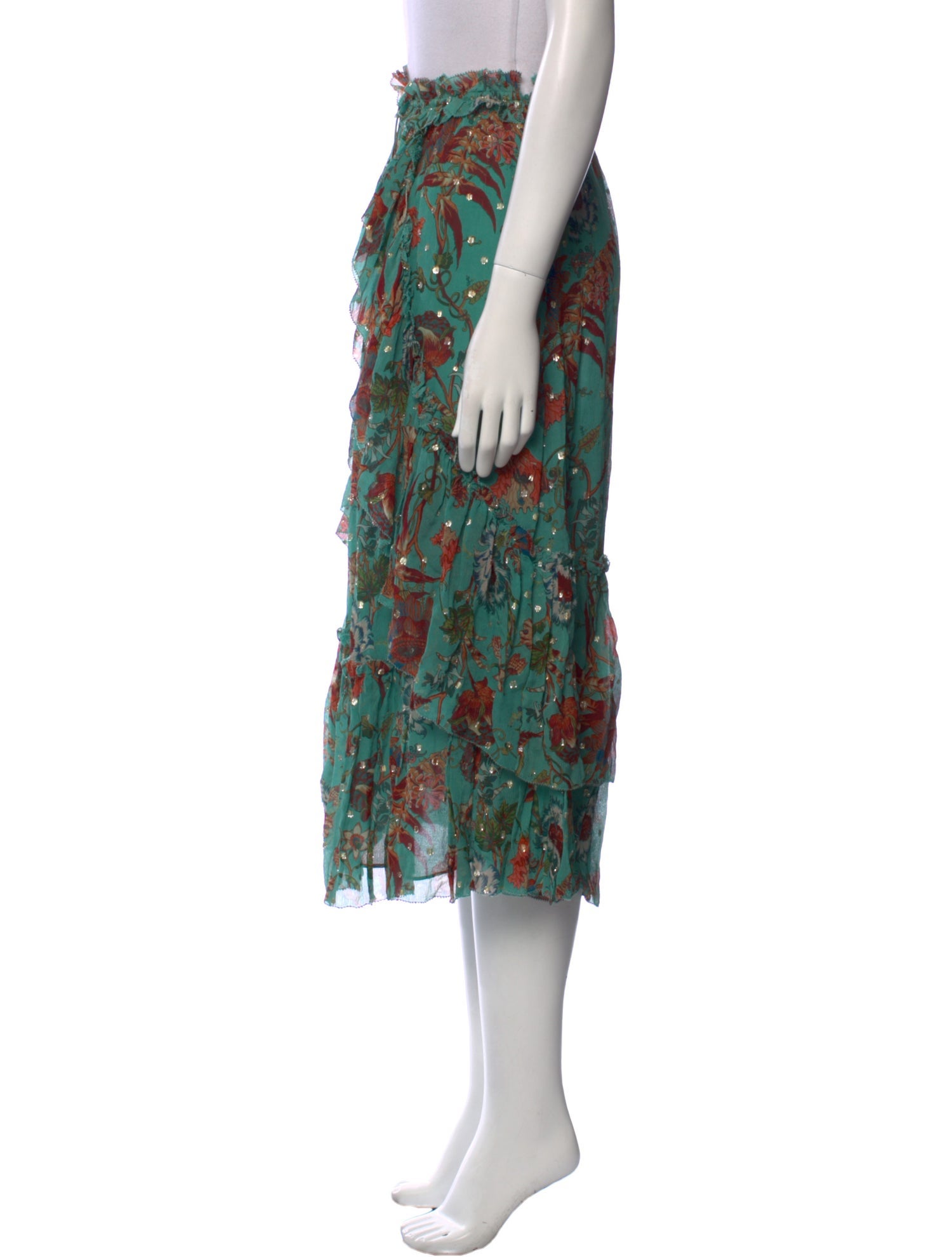 Ulla Johnson Silk Midi Length Skirt w/ Tags