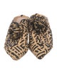 Ulla Johnson Straw Animal Print Mules