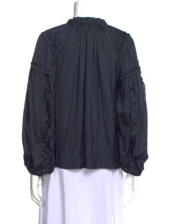 Ulla Johnson V-Neck Long Sleeve Blouse