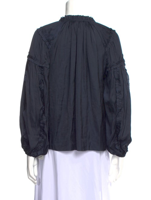 Ulla Johnson V-Neck Long Sleeve Blouse