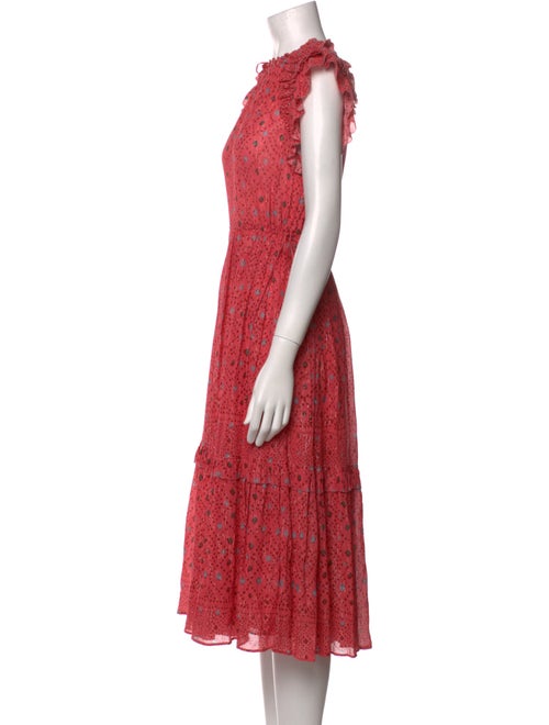 Ulla Johnson Floral Print Midi Length Dress