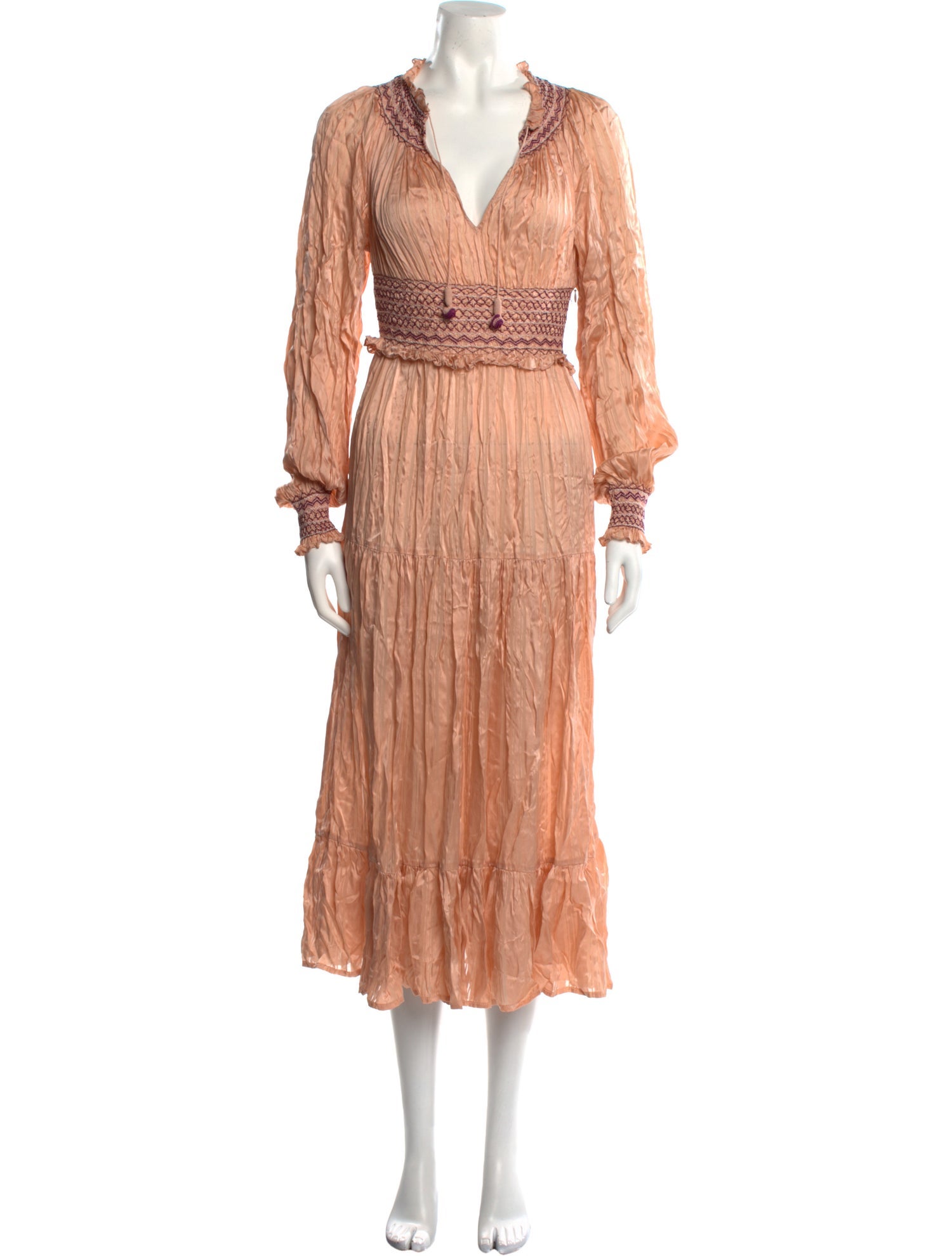 Ulla Johnson V-Neck Long Dress