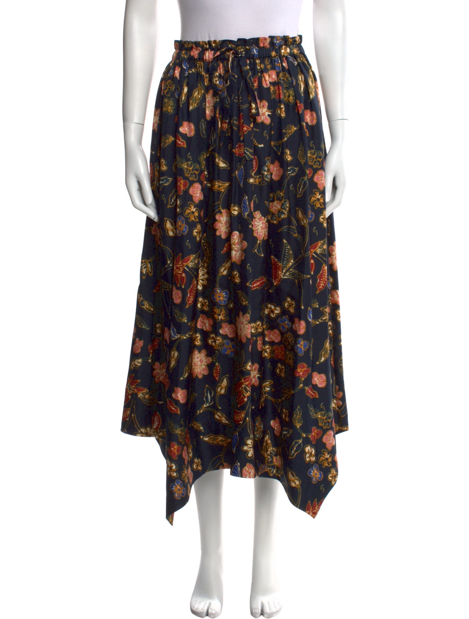 Ulla Johnson Floral Print Midi Length Skirt