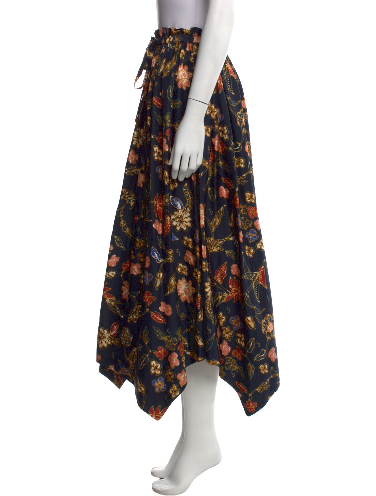 Ulla Johnson Floral Print Midi Length Skirt