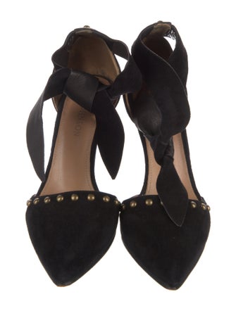 Ulla Johnson Suede Studded Accents D'Orsay Pumps