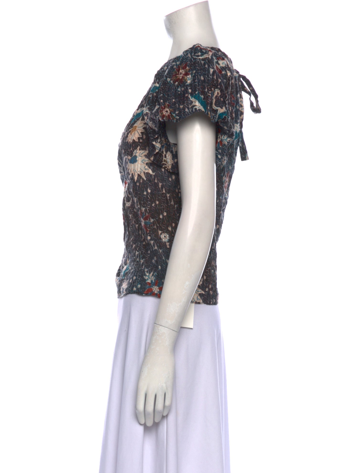 Ulla Johnson Printed Scoop Neck T-Shirt