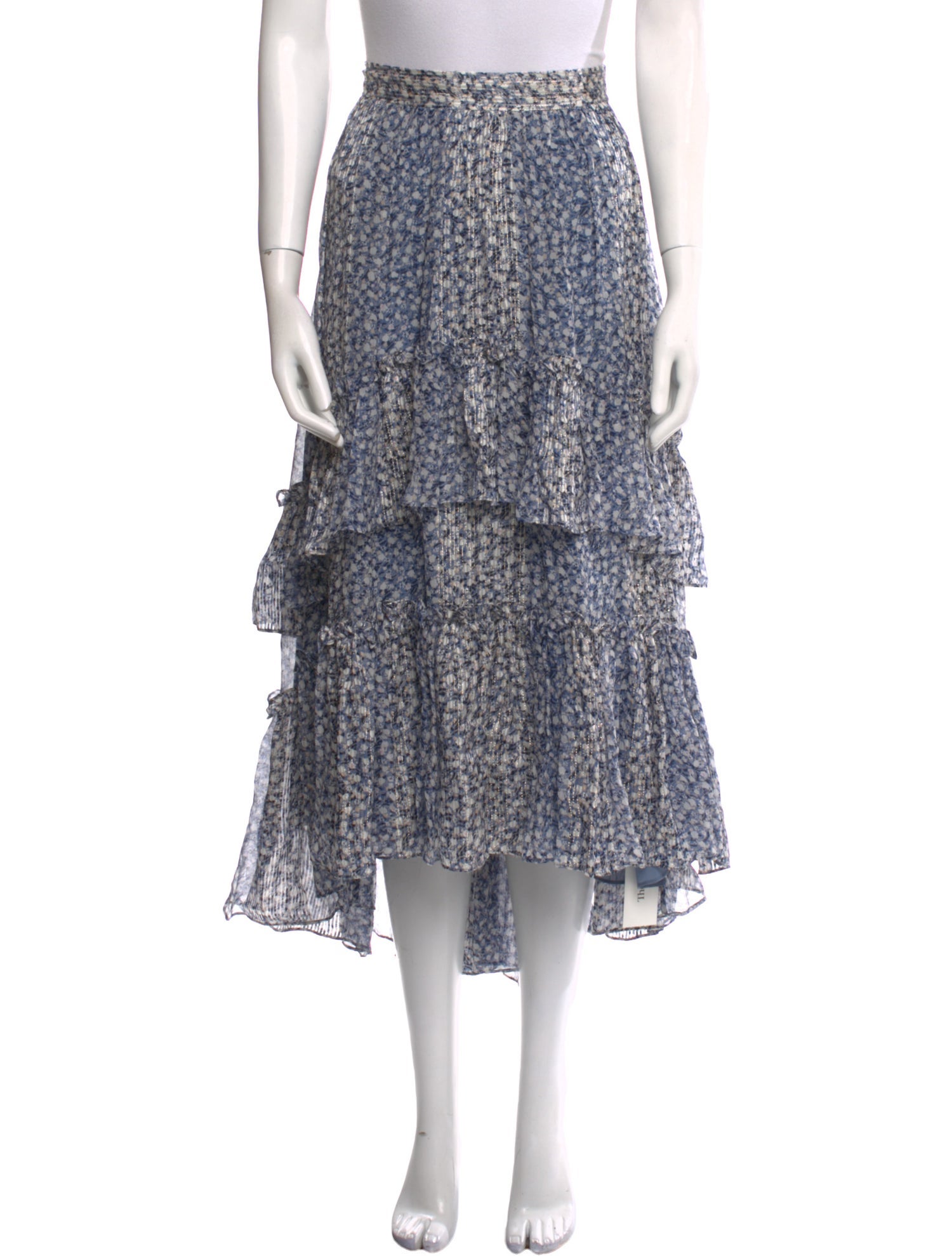 Ulla Johnson Silk Midi Length Skirt