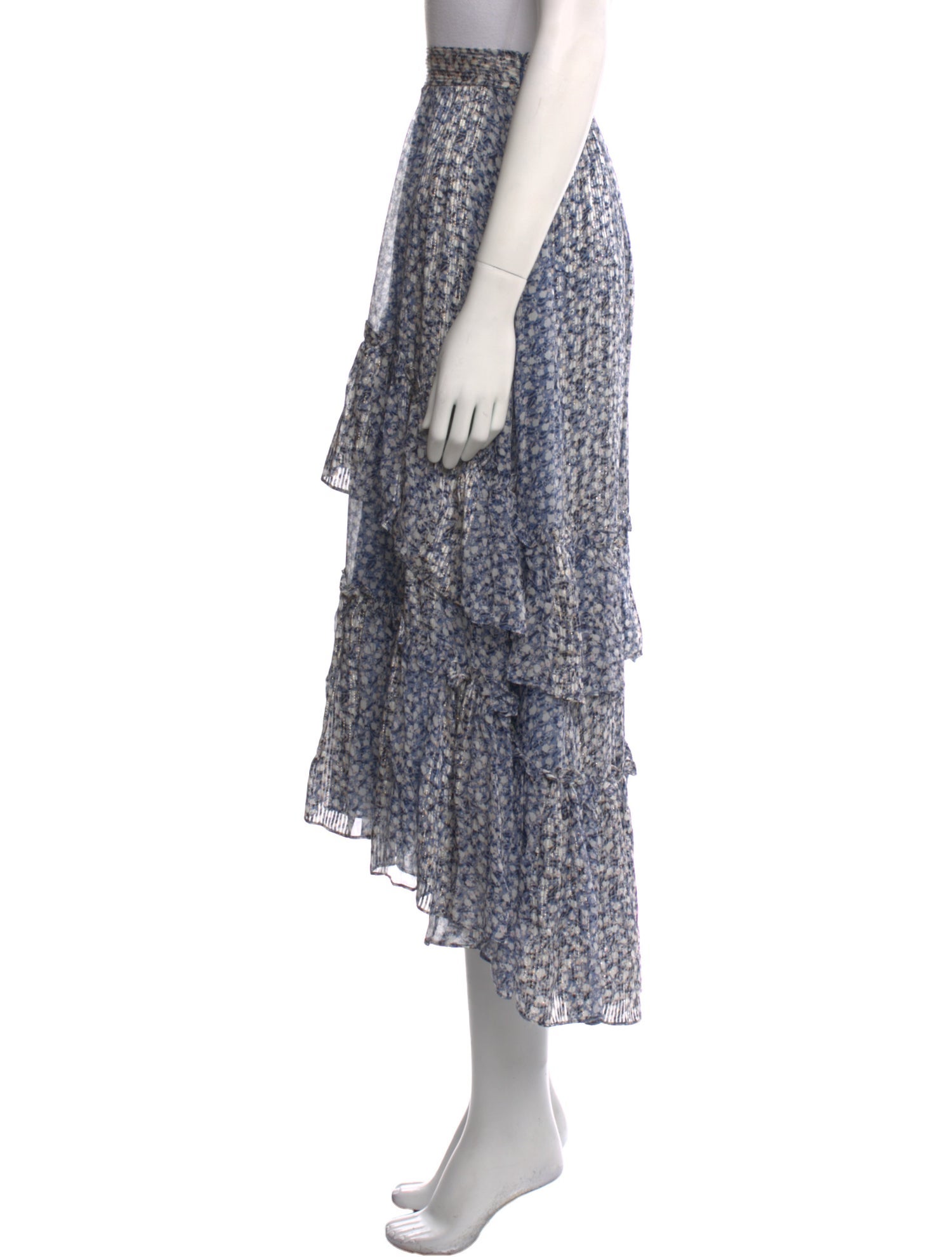 Ulla Johnson Silk Midi Length Skirt