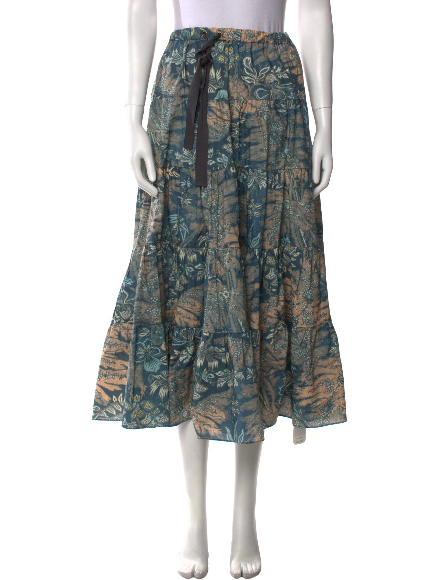 Ulla Johnson Floral Print Midi Length Skirt w/ Tags
