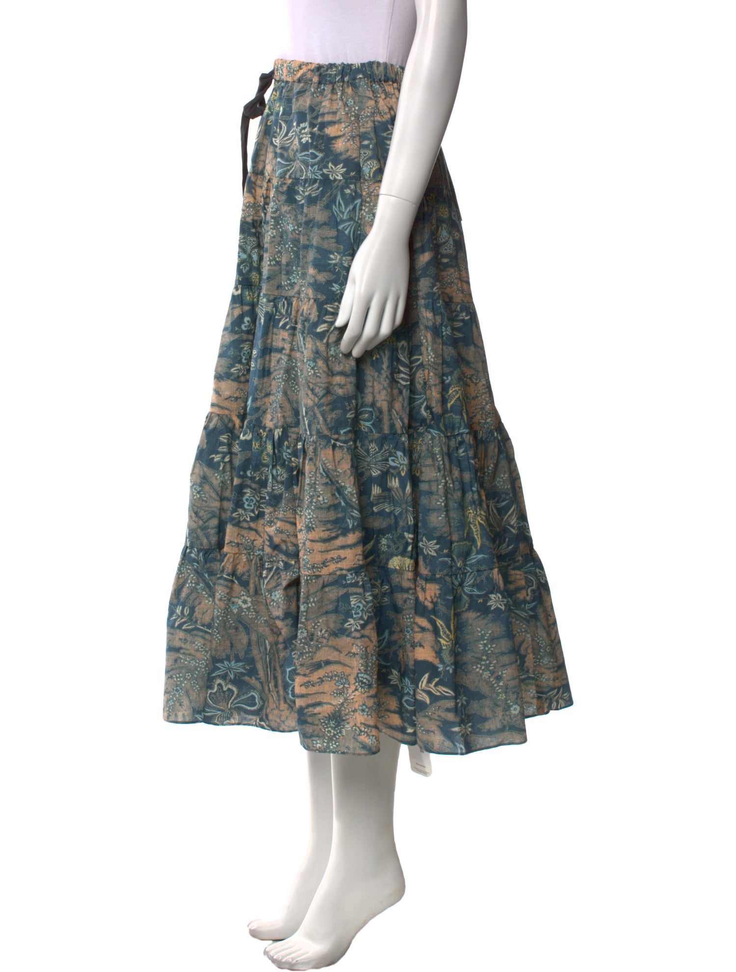 Ulla Johnson Floral Print Midi Length Skirt w/ Tags