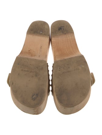 Ulla Johnson Leather Studded Accents Slides