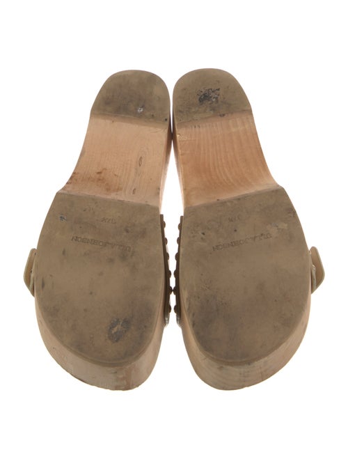 Ulla Johnson Leather Studded Accents Slides