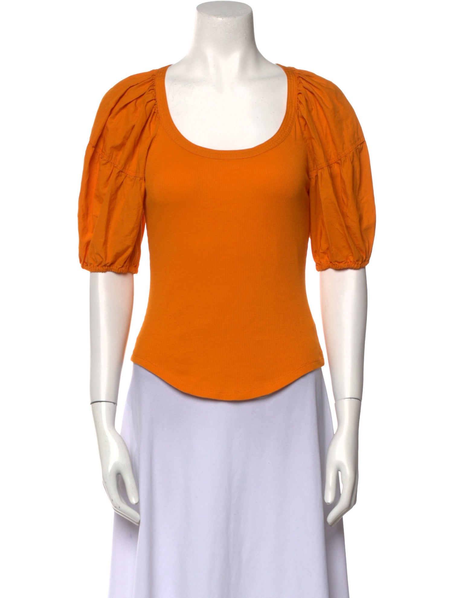 Ulla Johnson Scoop Neck Short Sleeve Top