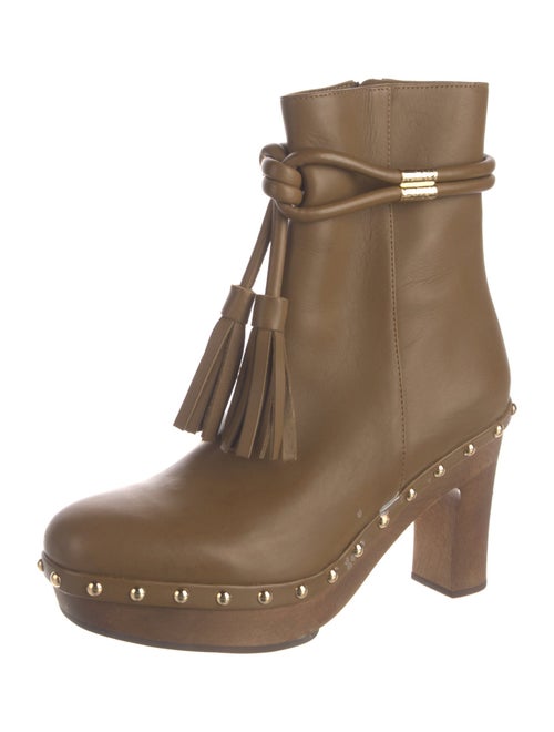 Ulla Johnson Leather Tassel Accents Lace-Up Boots