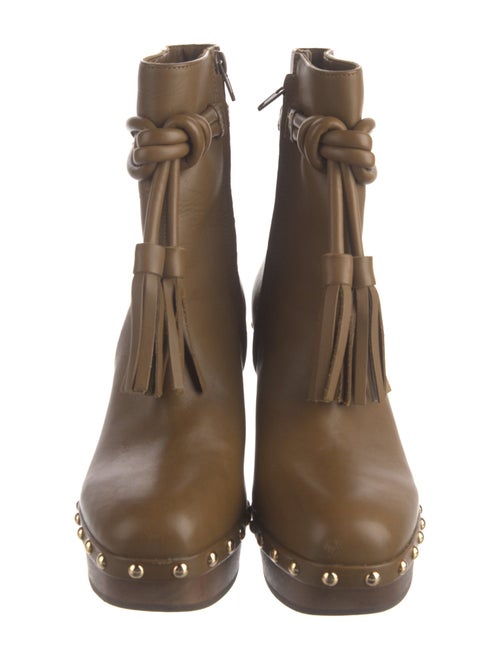 Ulla Johnson Leather Tassel Accents Lace-Up Boots