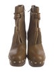 Ulla Johnson Leather Tassel Accents Lace-Up Boots