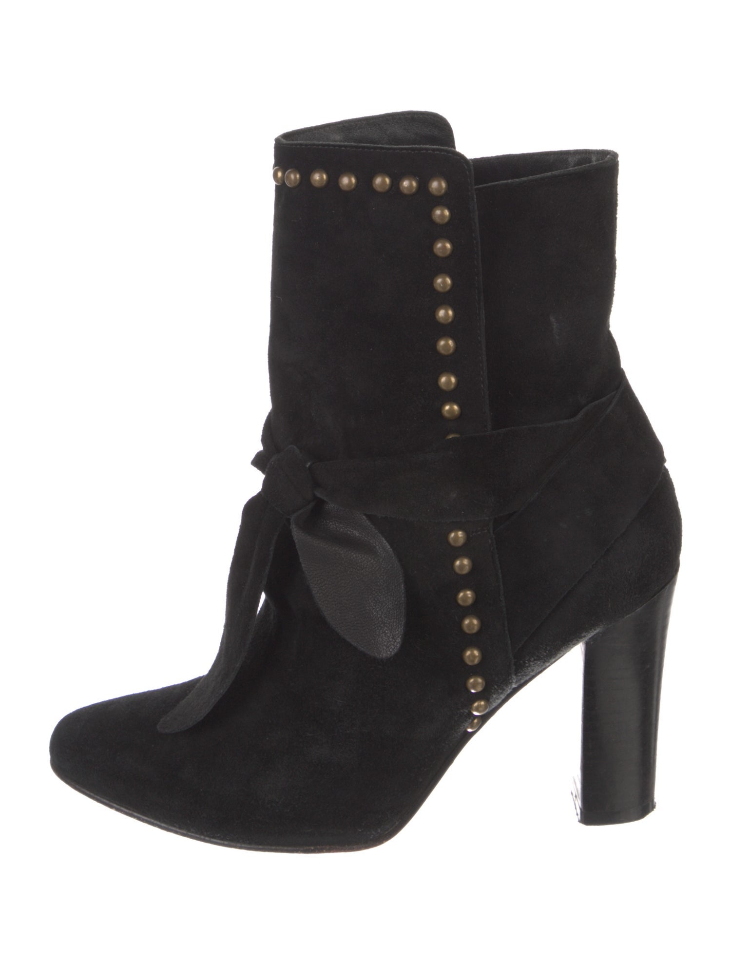 Ulla Johnson Suede Studded Accents Sock Boots