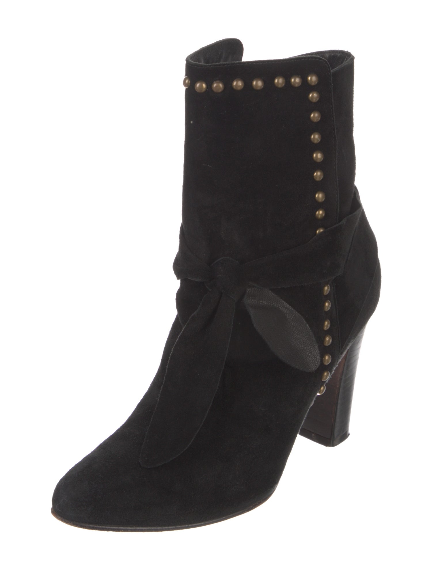 Ulla Johnson Suede Studded Accents Sock Boots