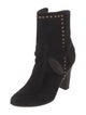 Ulla Johnson Suede Studded Accents Sock Boots