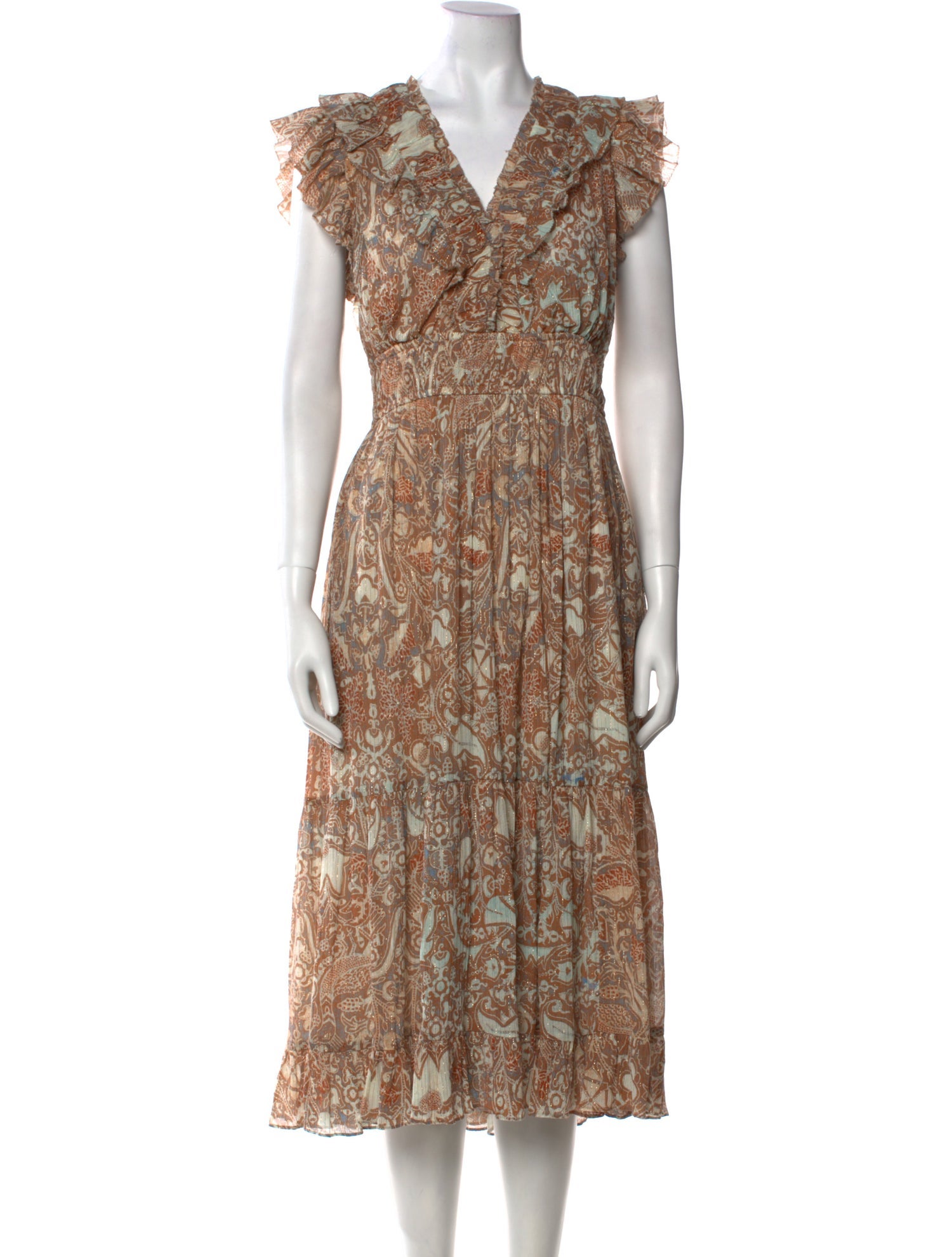 Ulla Johnson Floral Print Long Dress