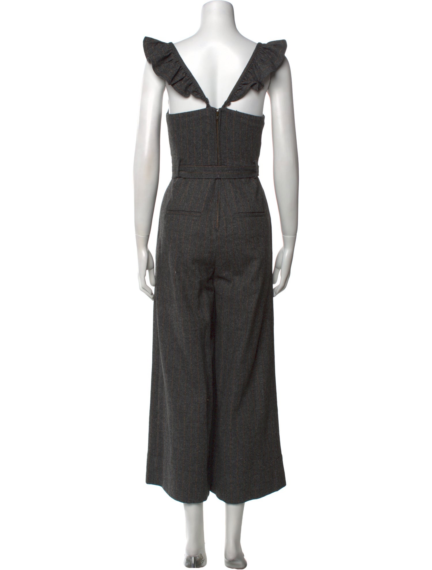 Ulla Johnson Wool V-Neck Jumpsuit
