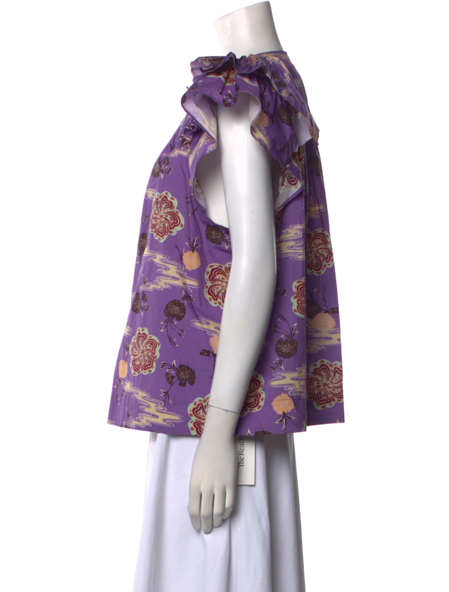 Ulla Johnson Printed V-Neck Blouse