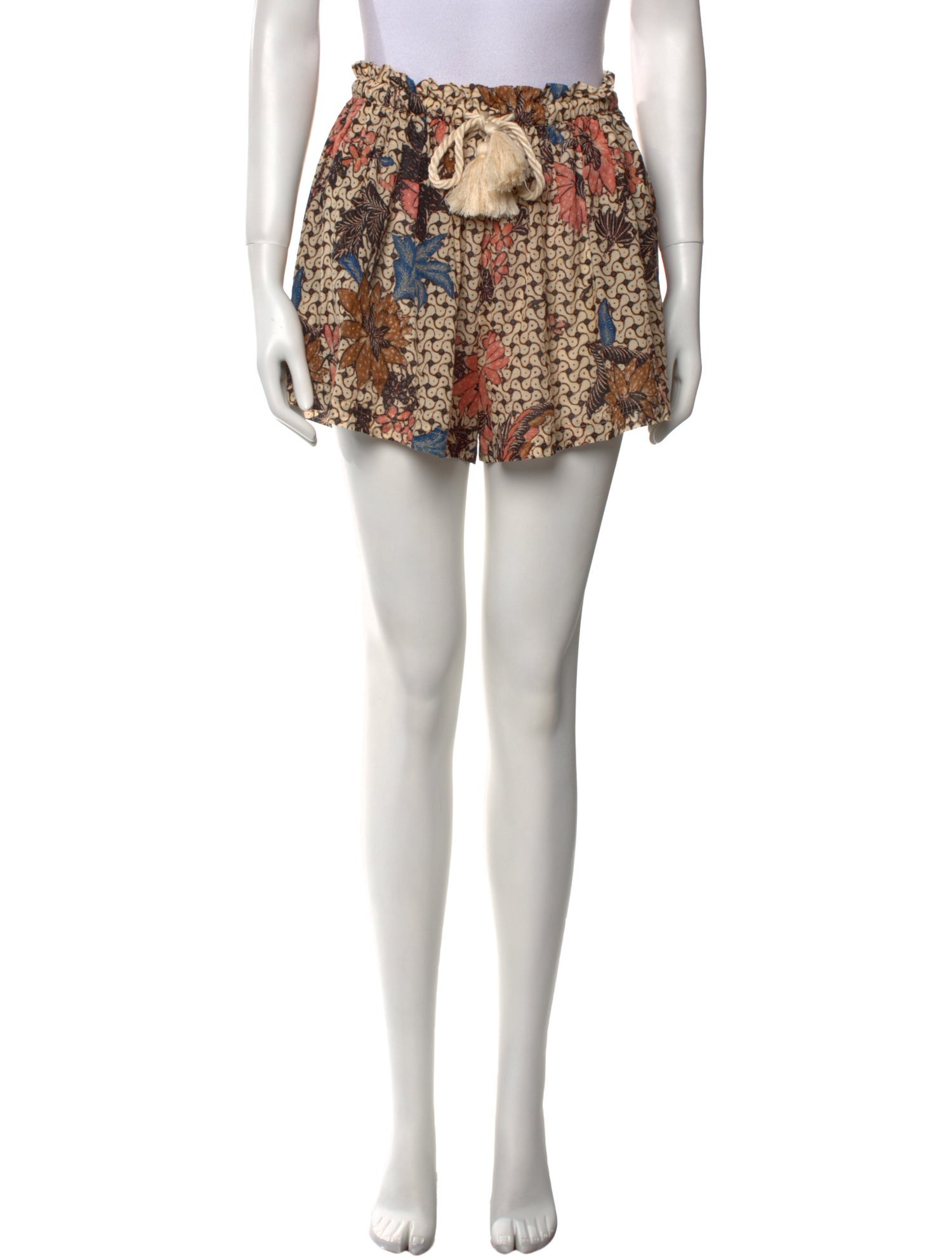 Ulla Johnson Floral Print Mini Shorts