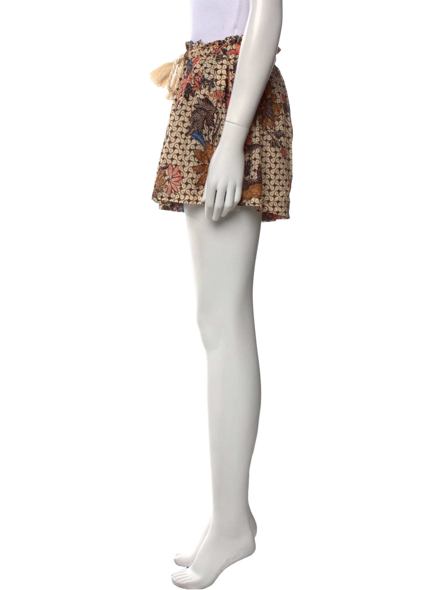 Ulla Johnson Floral Print Mini Shorts