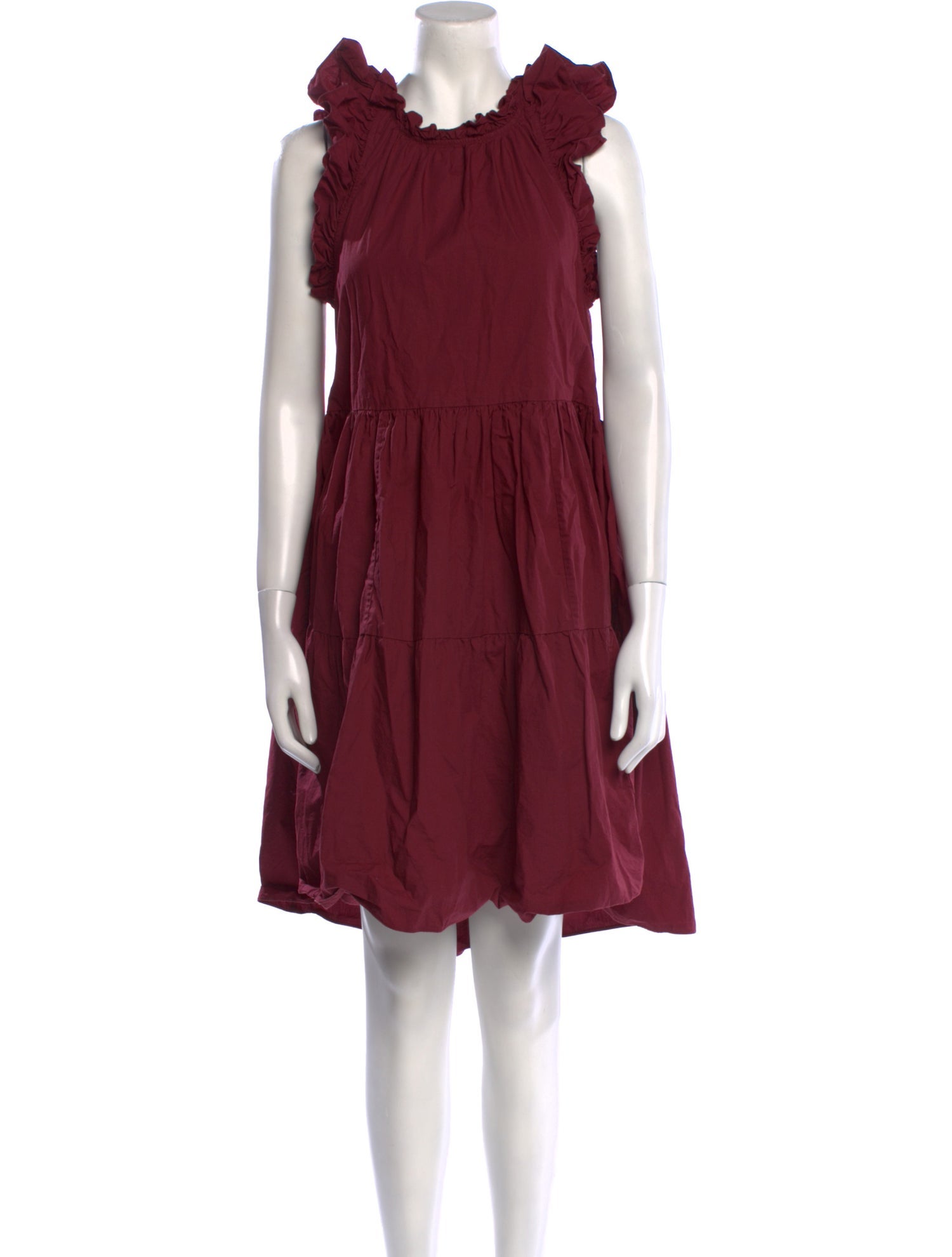 Ulla Johnson Mock Neck Knee-Length Dress