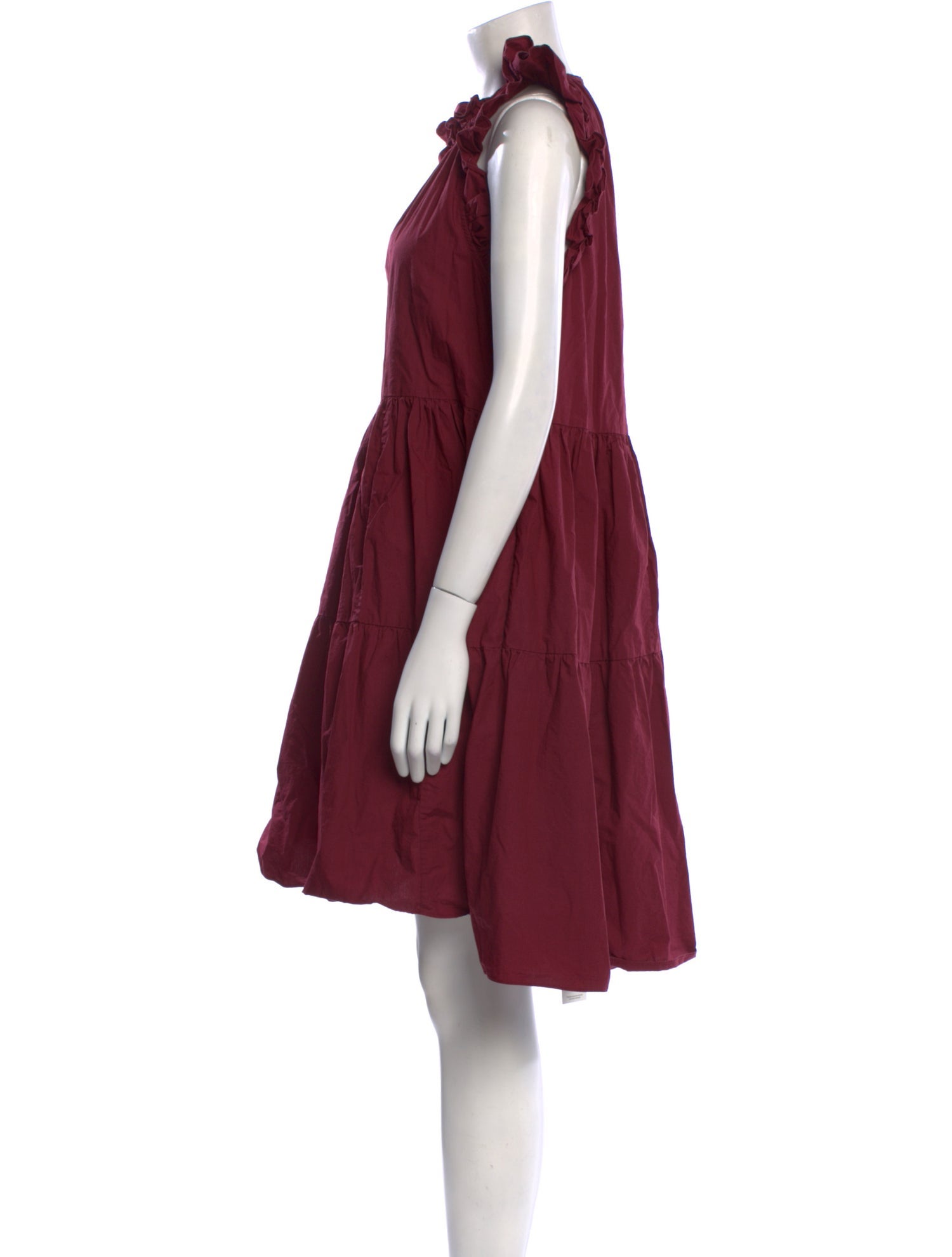 Ulla Johnson Mock Neck Knee-Length Dress