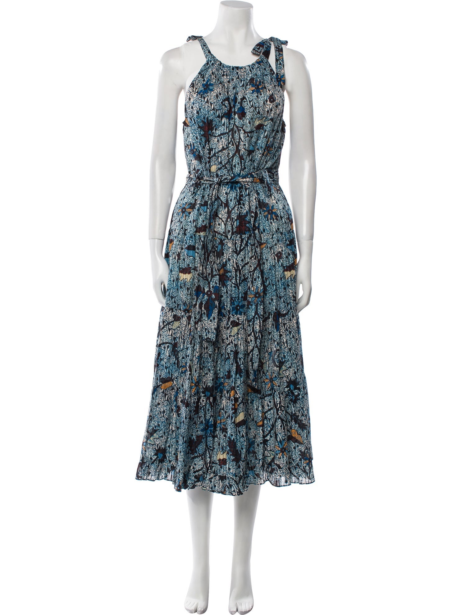 Ulla Johnson Floral Print Midi Length Dress w/ Tags