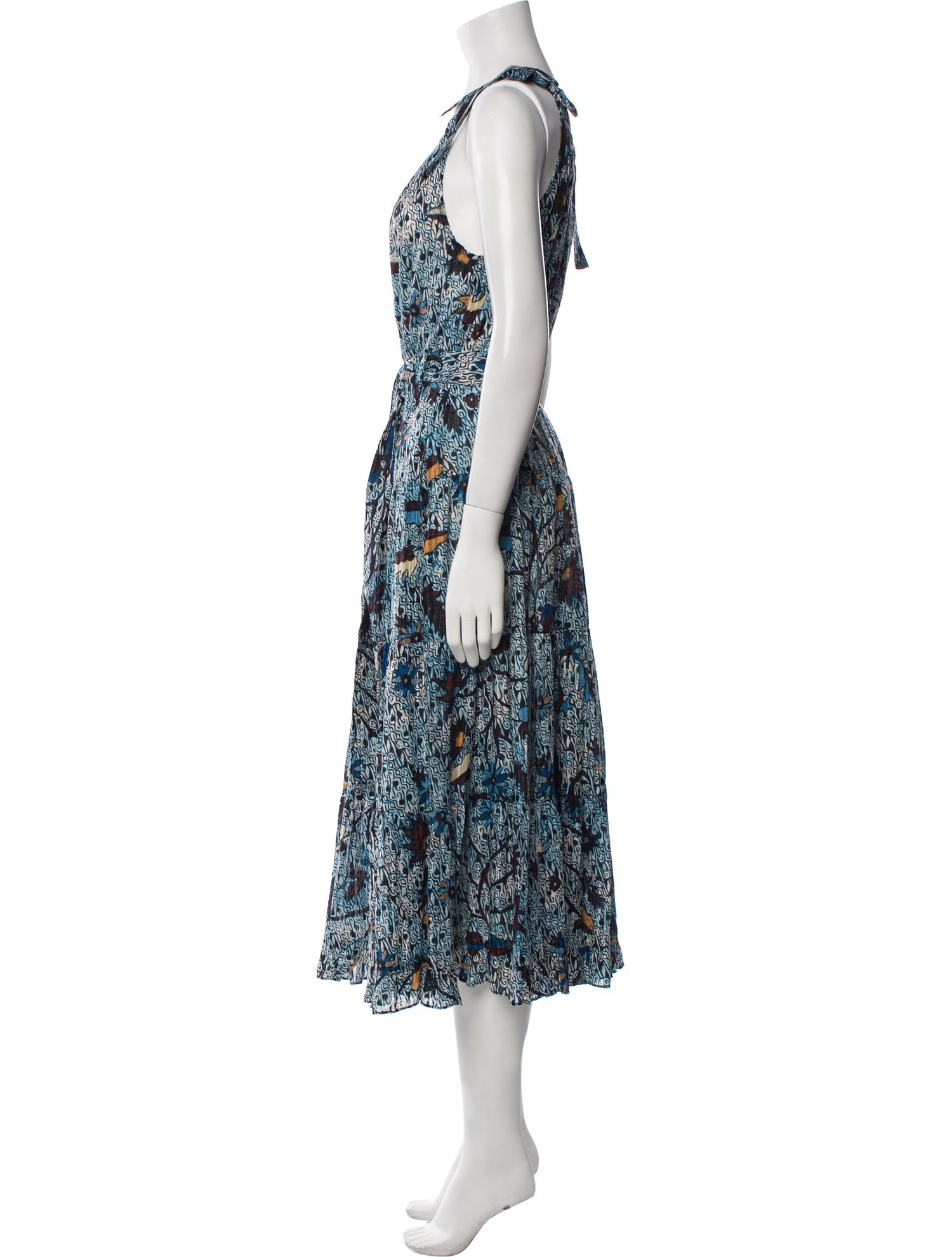 Ulla Johnson Floral Print Midi Length Dress w/ Tags