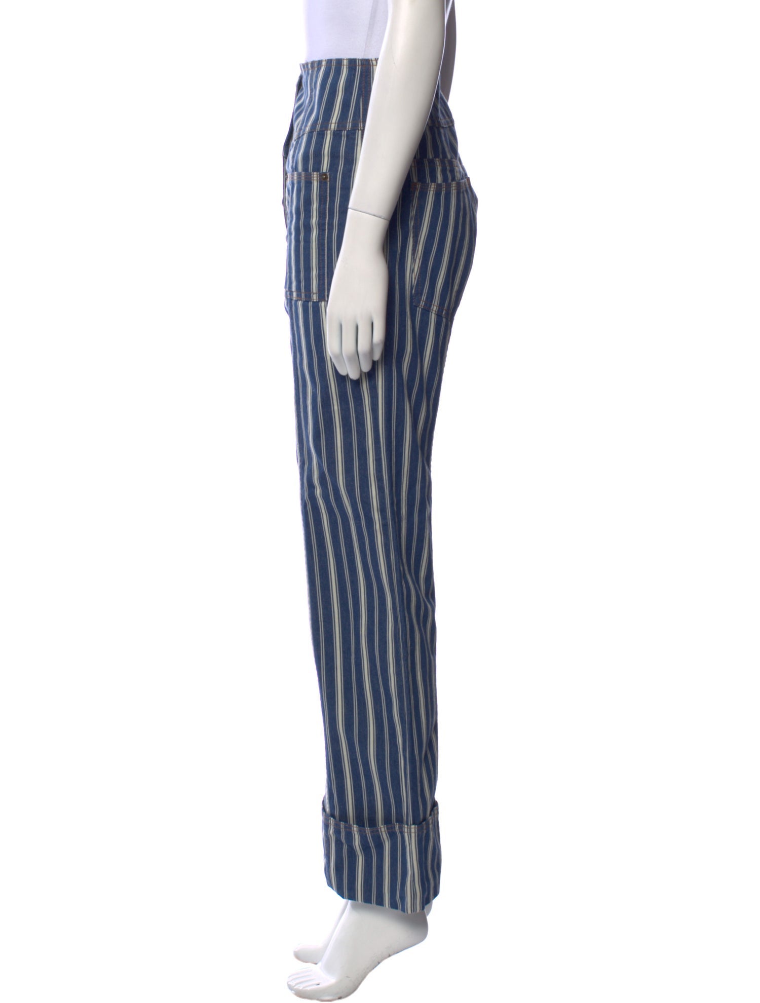 Ulla Johnson Striped Wide Leg Pants