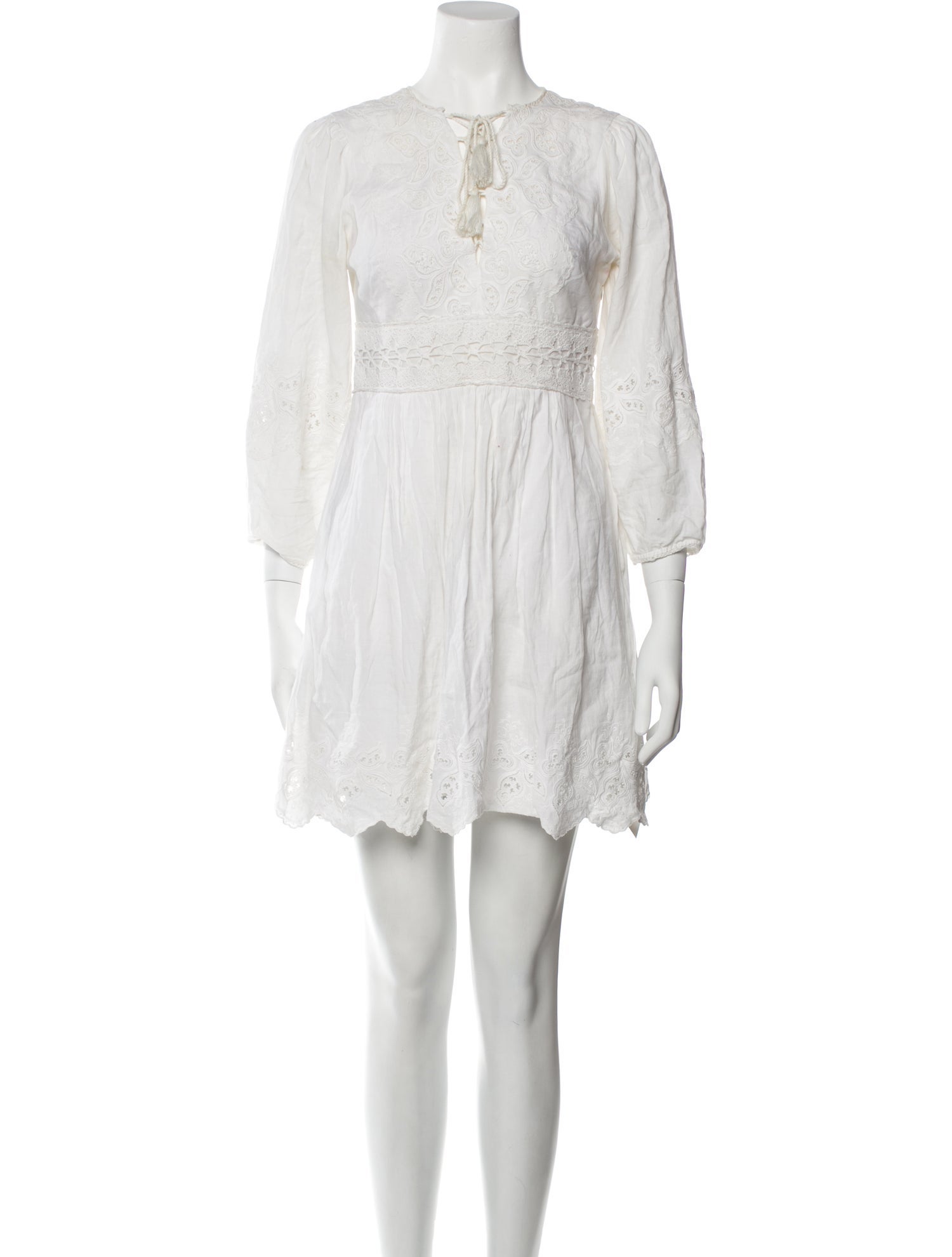 Ulla Johnson Crew Neck Mini Dress