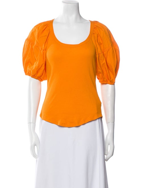 Ulla Johnson Scoop Neck Short Sleeve T-Shirt