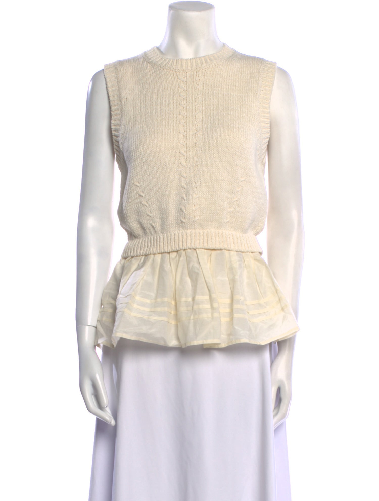 Ulla Johnson Crew Neck Sleeveless Top