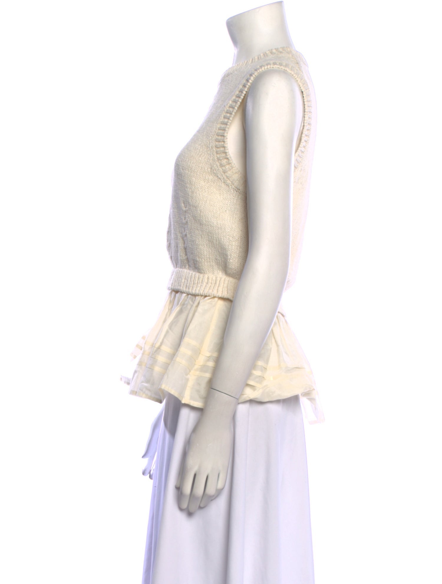 Ulla Johnson Crew Neck Sleeveless Top