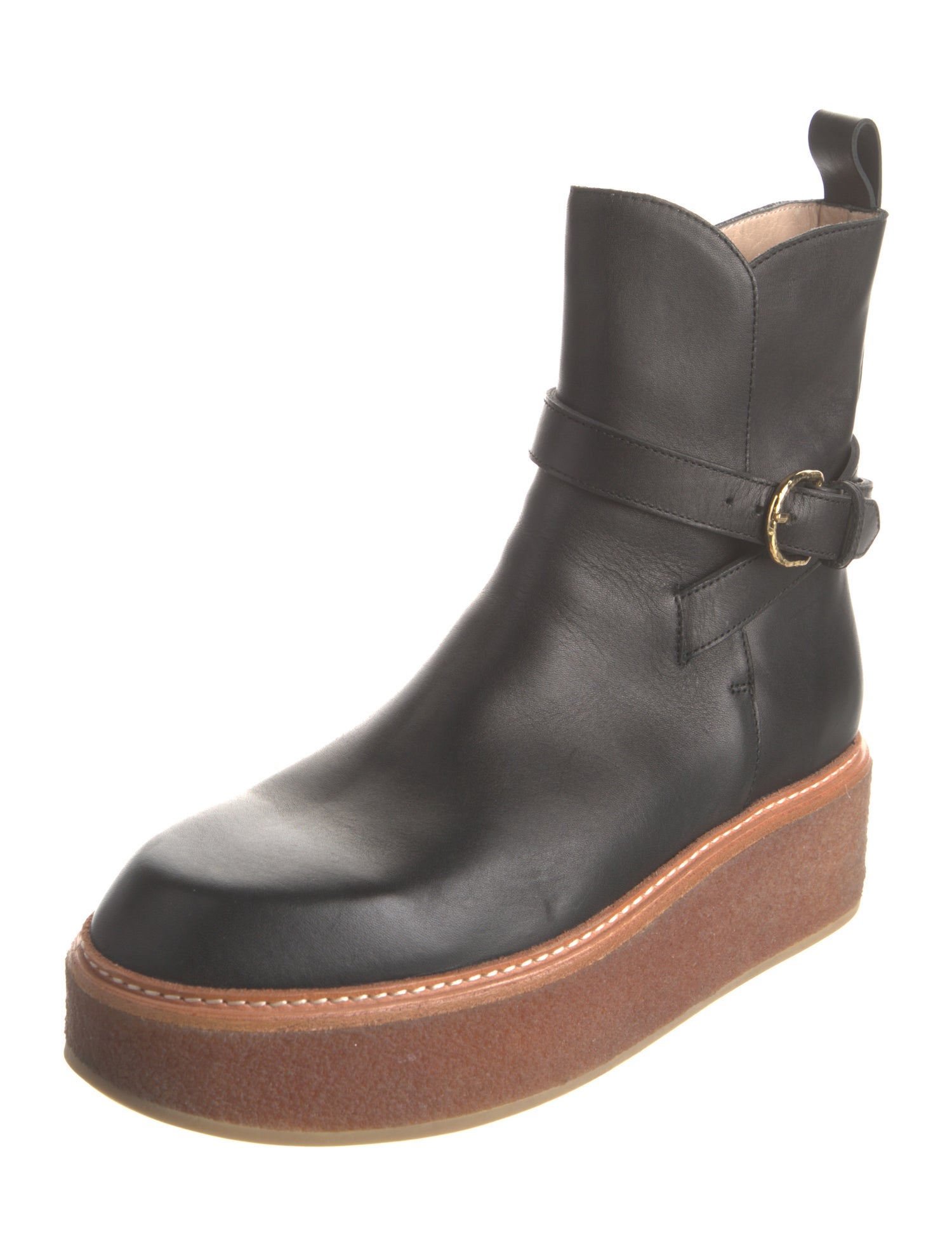 Ulla Johnson Leather Moto Boots