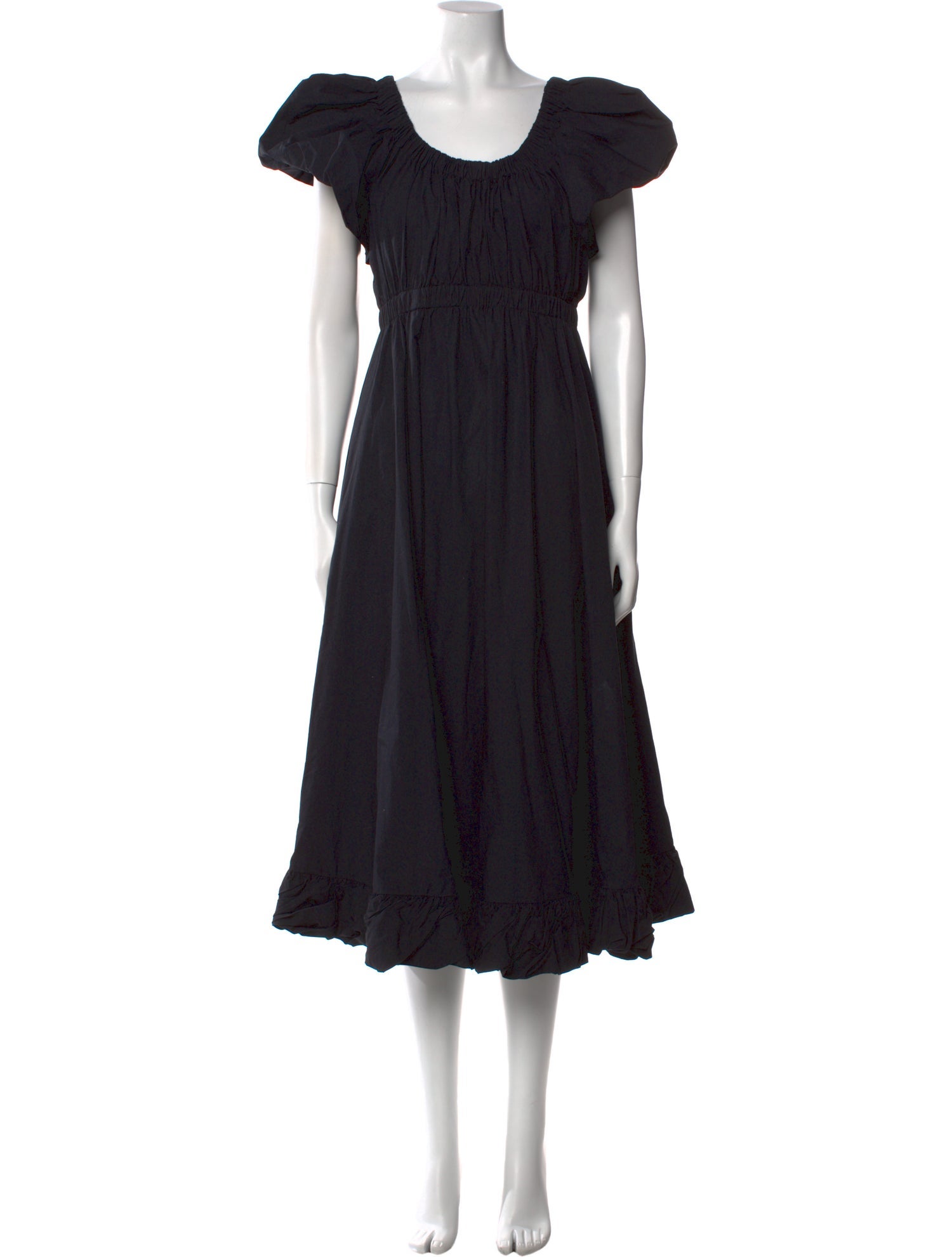 Ulla Johnson Scoop Neck Midi Length Dress