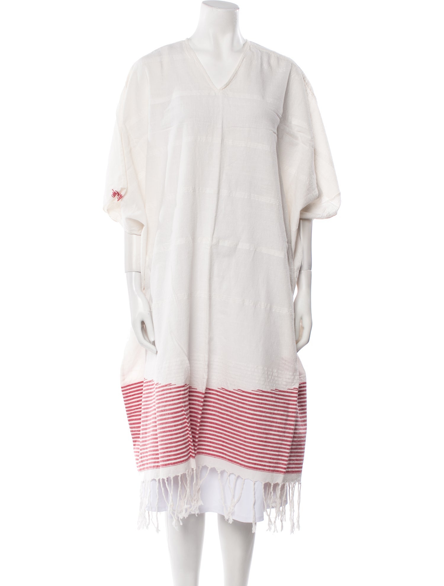 Ulla Johnson Striped Fringe Trim Accent Cover-Up