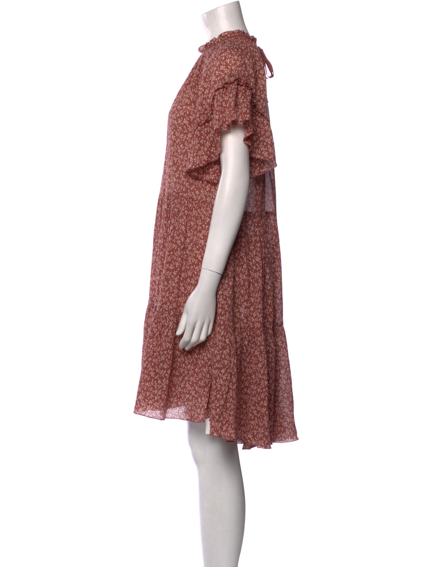 Ulla Johnson Floral Print Knee-Length Dress