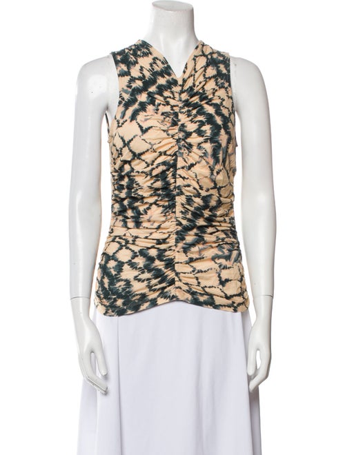 Ulla Johnson Printed Cowl Neck Top
