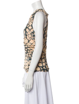 Ulla Johnson Printed Cowl Neck Top
