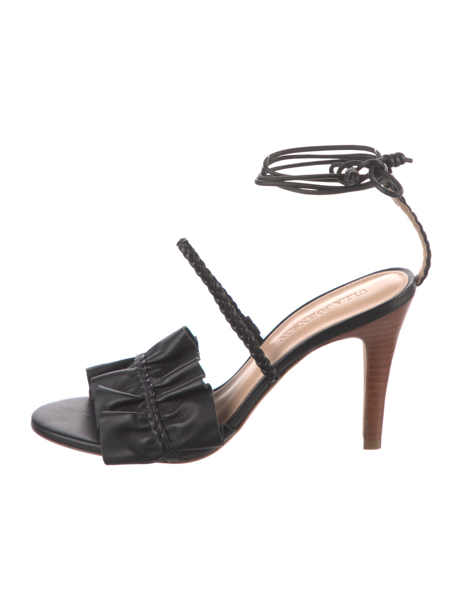 Ulla Johnson Leather Braided Accents Sandals