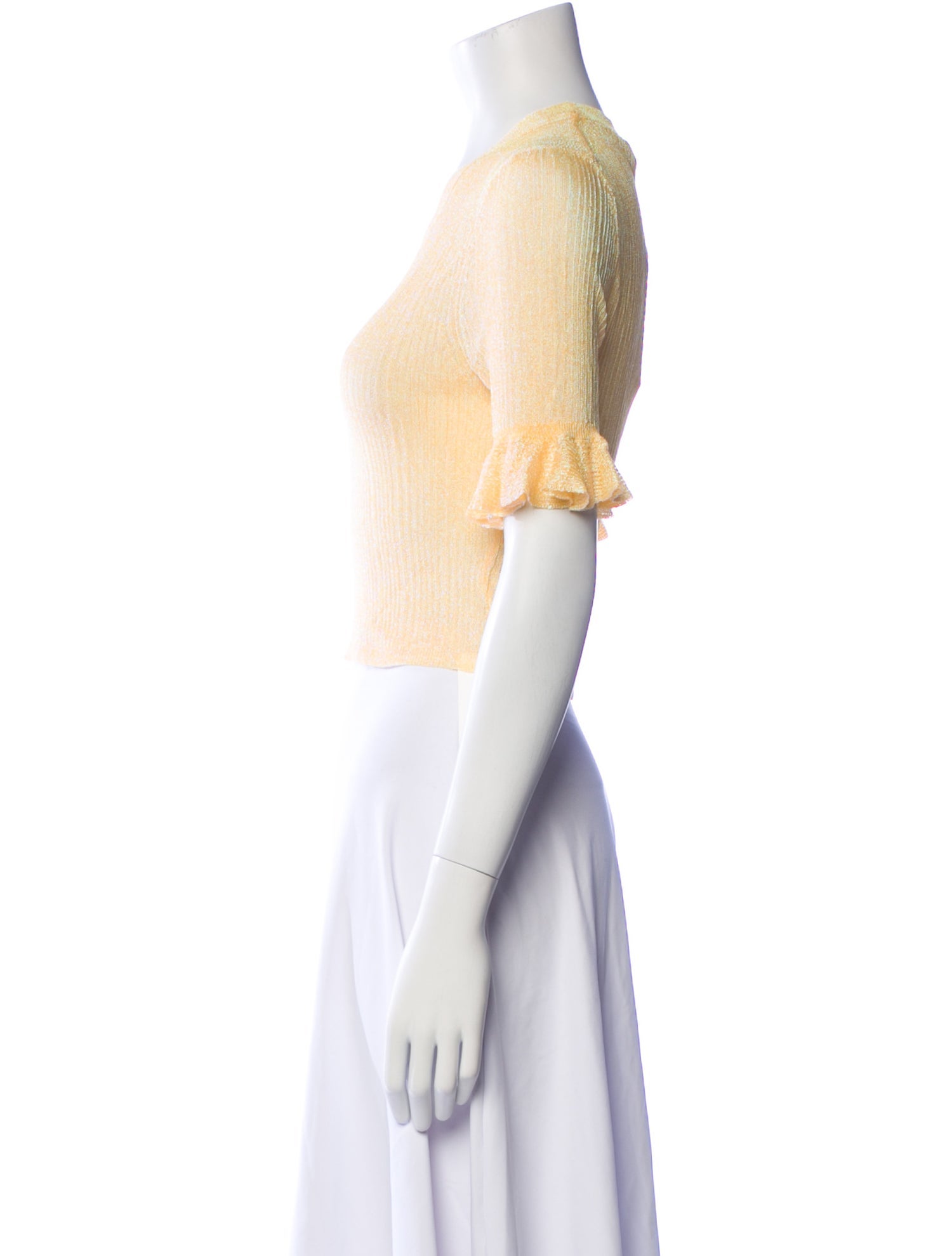 Ulla Johnson Crew Neck Short Sleeve Crop Top w/ Tags